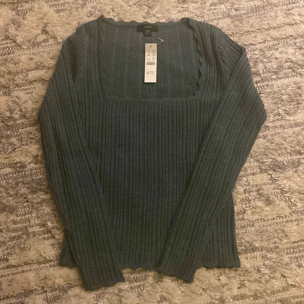 NWT J.Crew Square neck sweater